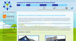 Desktop Screenshot of hardwickprimary.co.uk